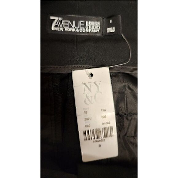 7th Avenue Modern Fit Barely Bootcut Black Dress Pants  Size 8 - Picture 4 of 7
